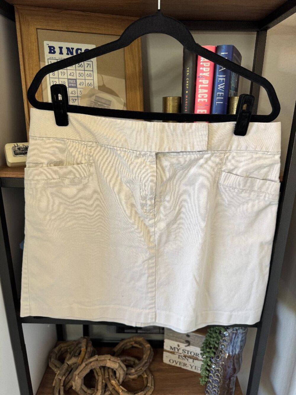 Tommy Hilfiger Twill Mini Skirt w/Slant Pockets - Size 14